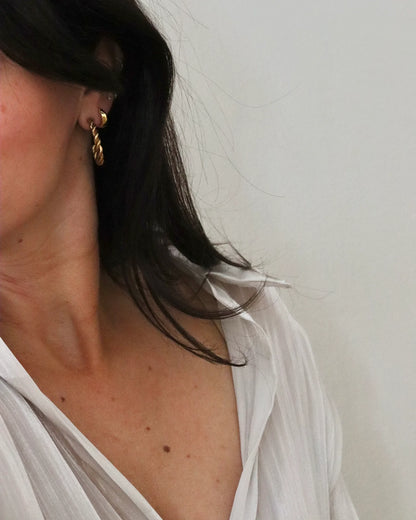 Boucles d'oreilles Mikko | Dorée