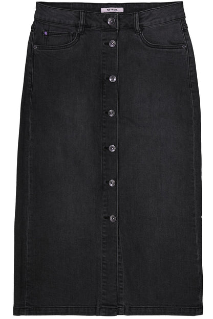 Jupe denim | Noir délavé