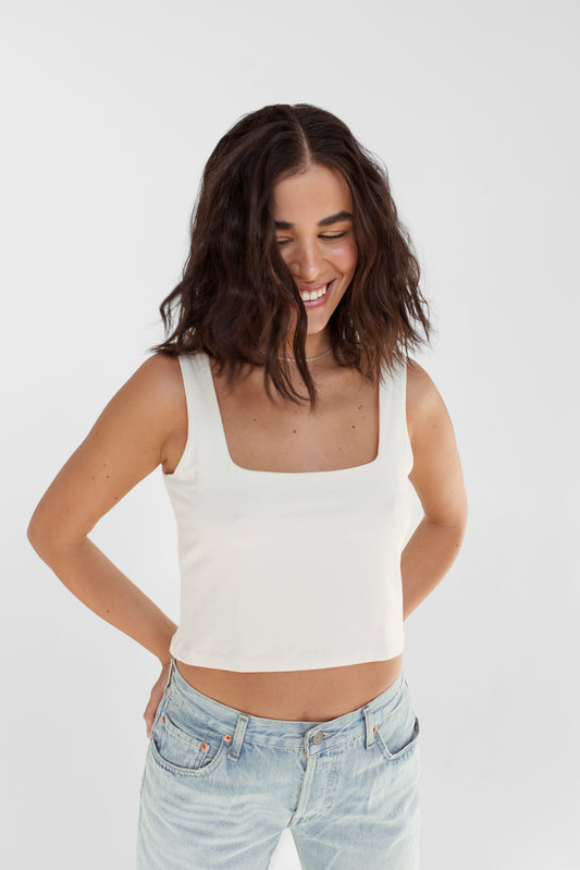 Haut Nalia | Blanc cassé