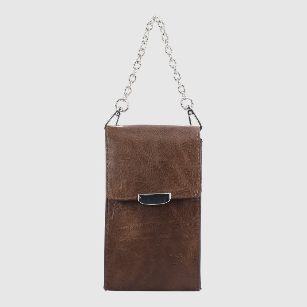 Sac à main pochette - ZAC | Brun