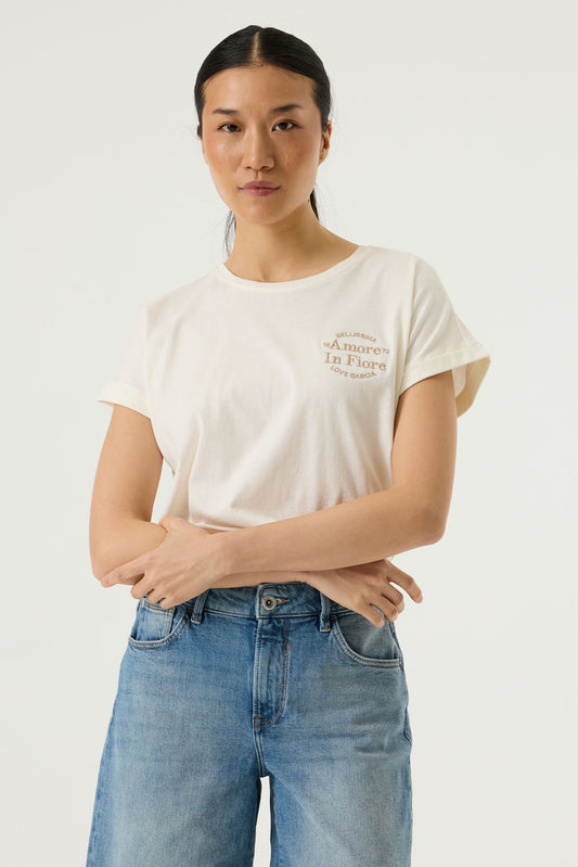 T-Shirt Silvia - Garcia | Blanc cassé