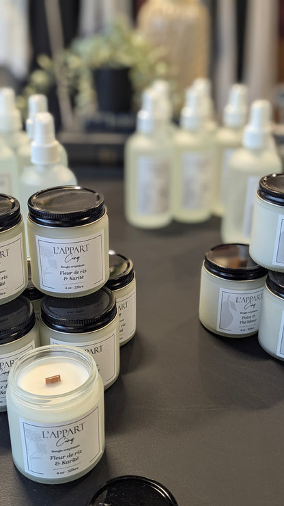 Bougie à mèche | Fleur de riz & Karité