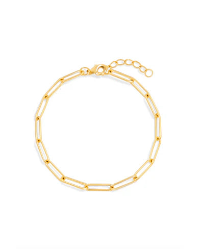 Bracelet Paperclip | Or