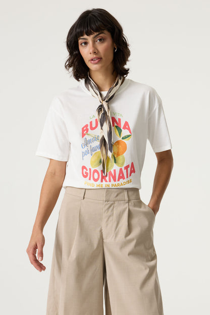 T-shirt Buona - GRACIA | Blanc cassé