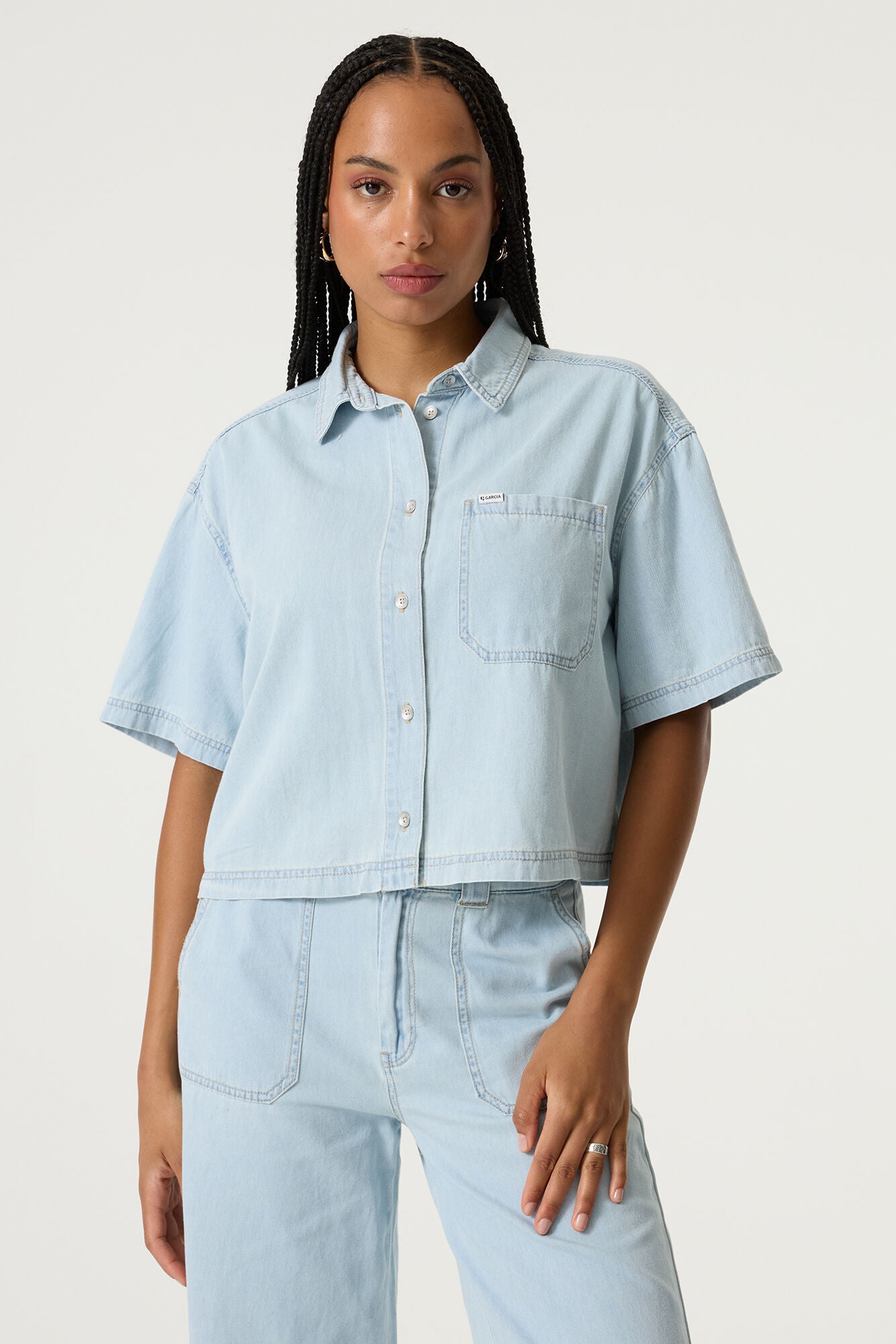 Chemise Giorgia - Garcia | Denim délavé