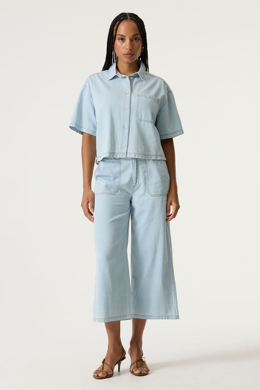 Pantalon Gaia - Garcia | Denim délavé