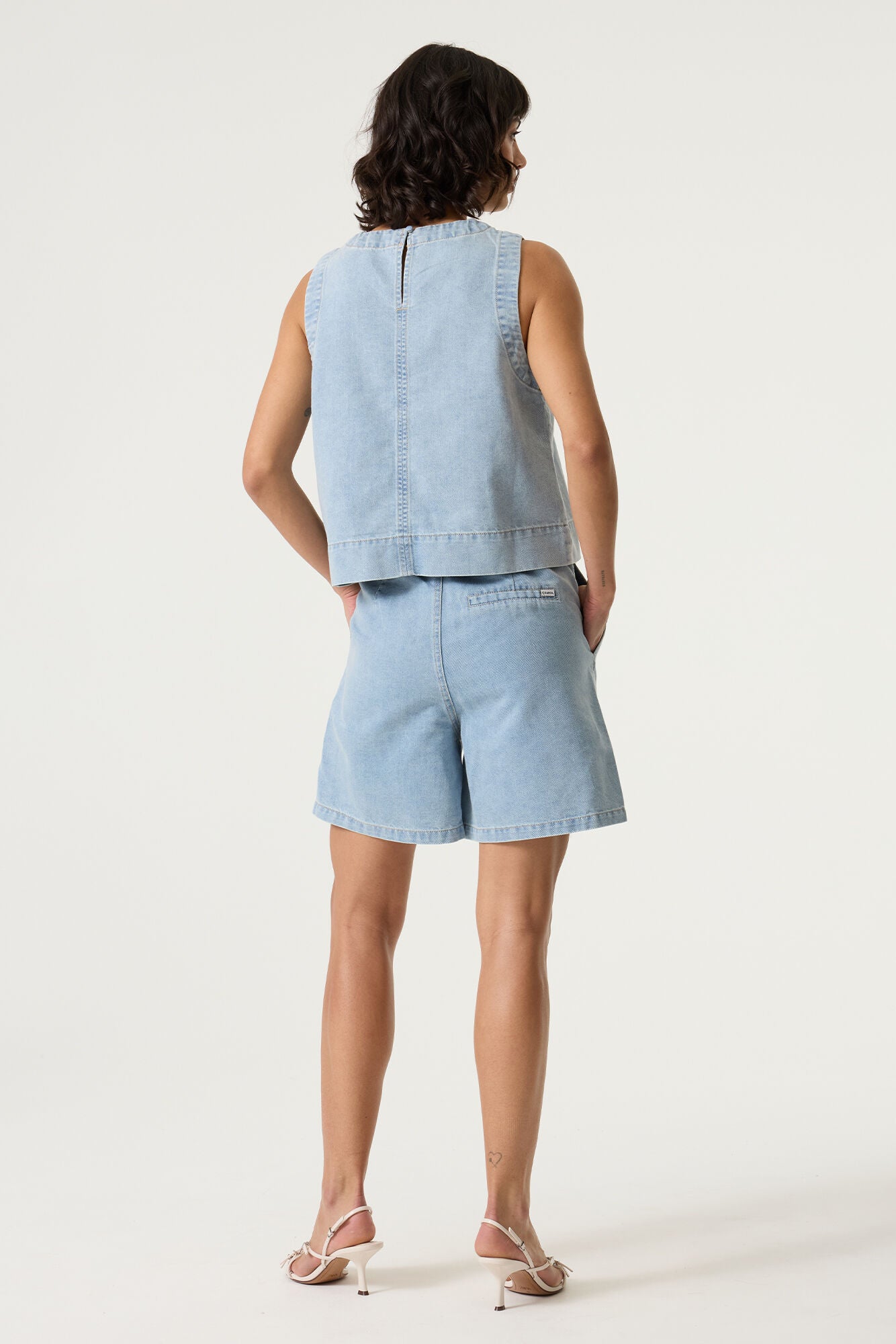 Short Alba - Garcia | Denim délavé