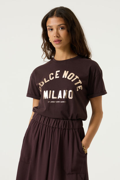 T-shirt Lovie - Garcia | Brun