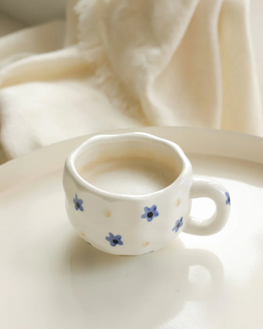 Tasse Fleurs bleues | Céramique