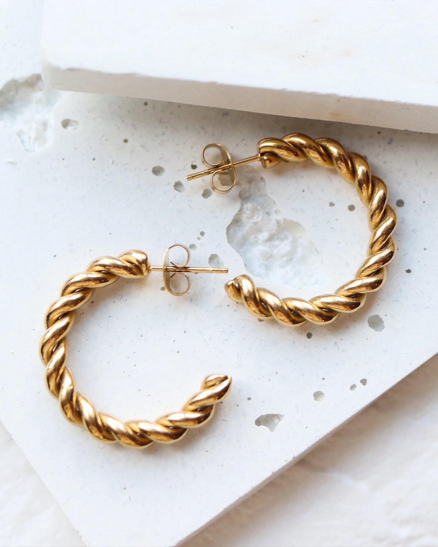Boucles d'oreilles Mikko | Dorée