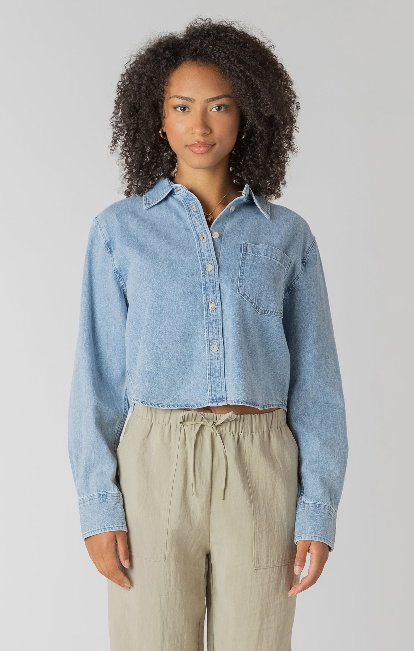 Chemise Sara | Denim délavé