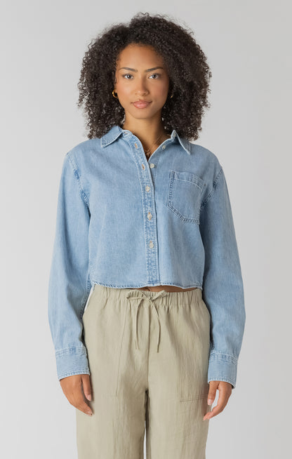 Chemise Sara | Denim délavé