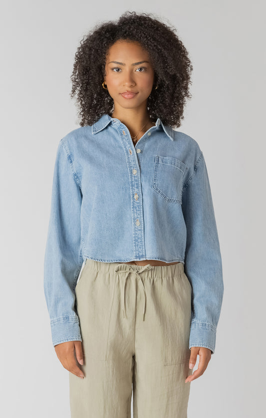 Chemise Sara | Denim délavé