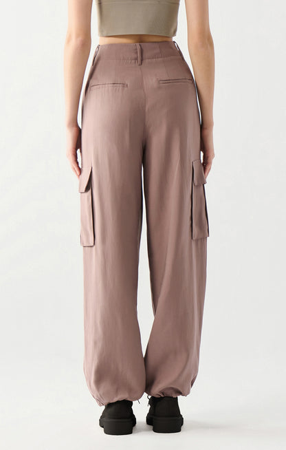 Pantalon parachute | Taupe