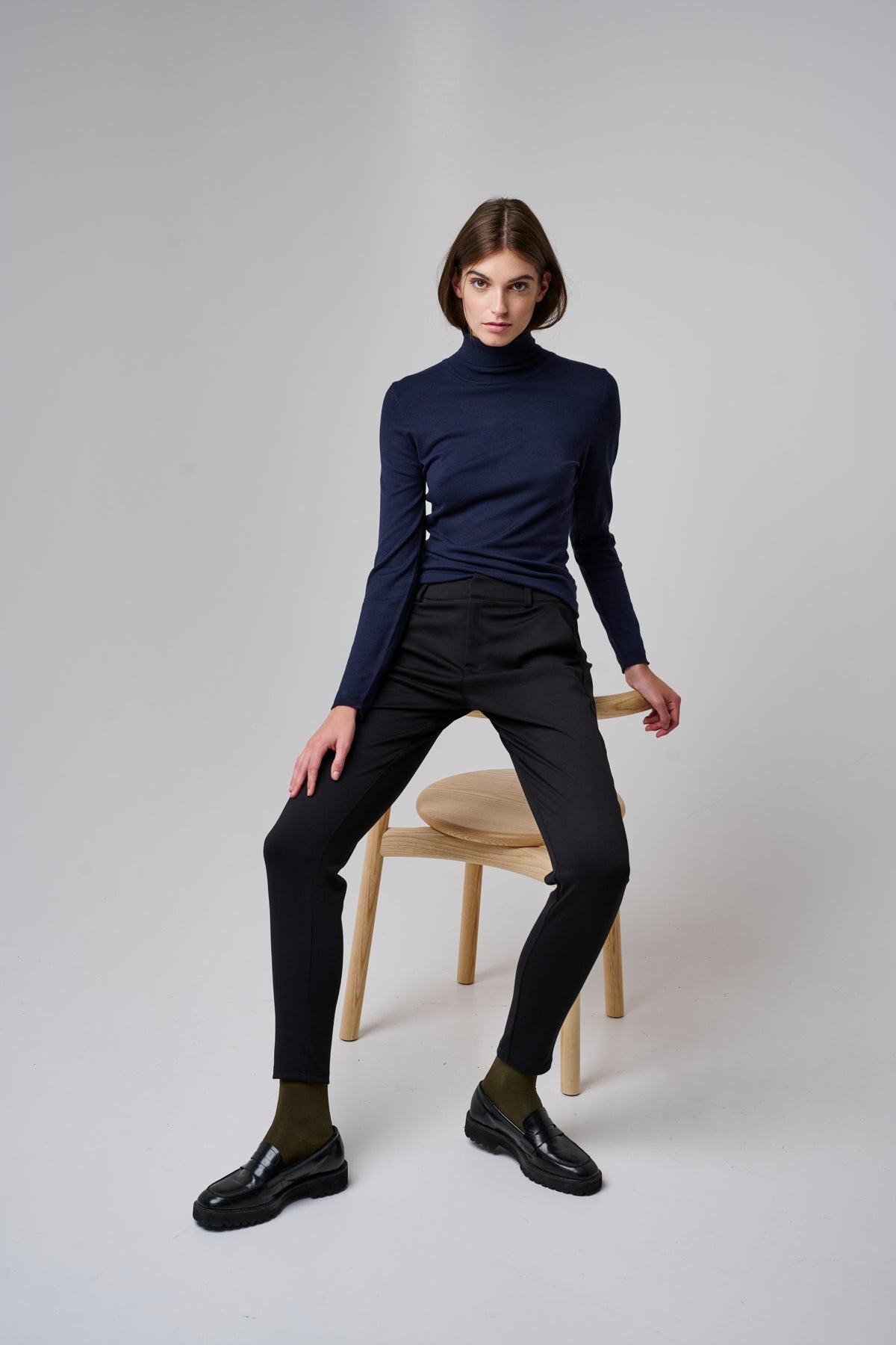 Pantalon ICHI avec Zip | Noir
