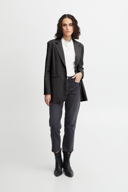 Veston ICHI Kate oversize | Noir