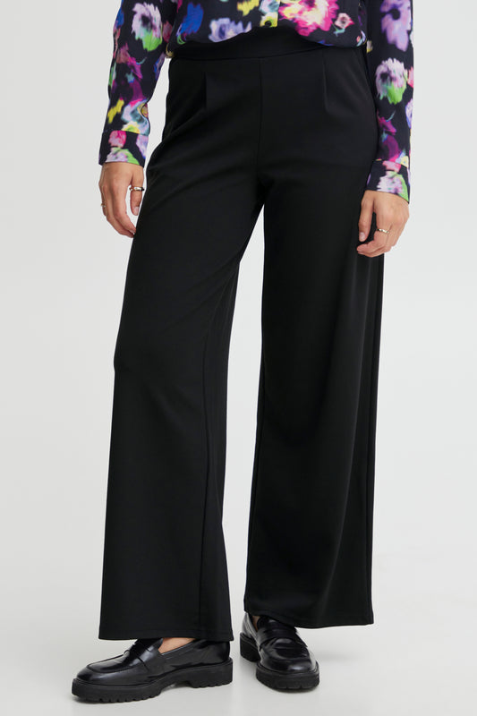 Pantalon Kate long large | Noir