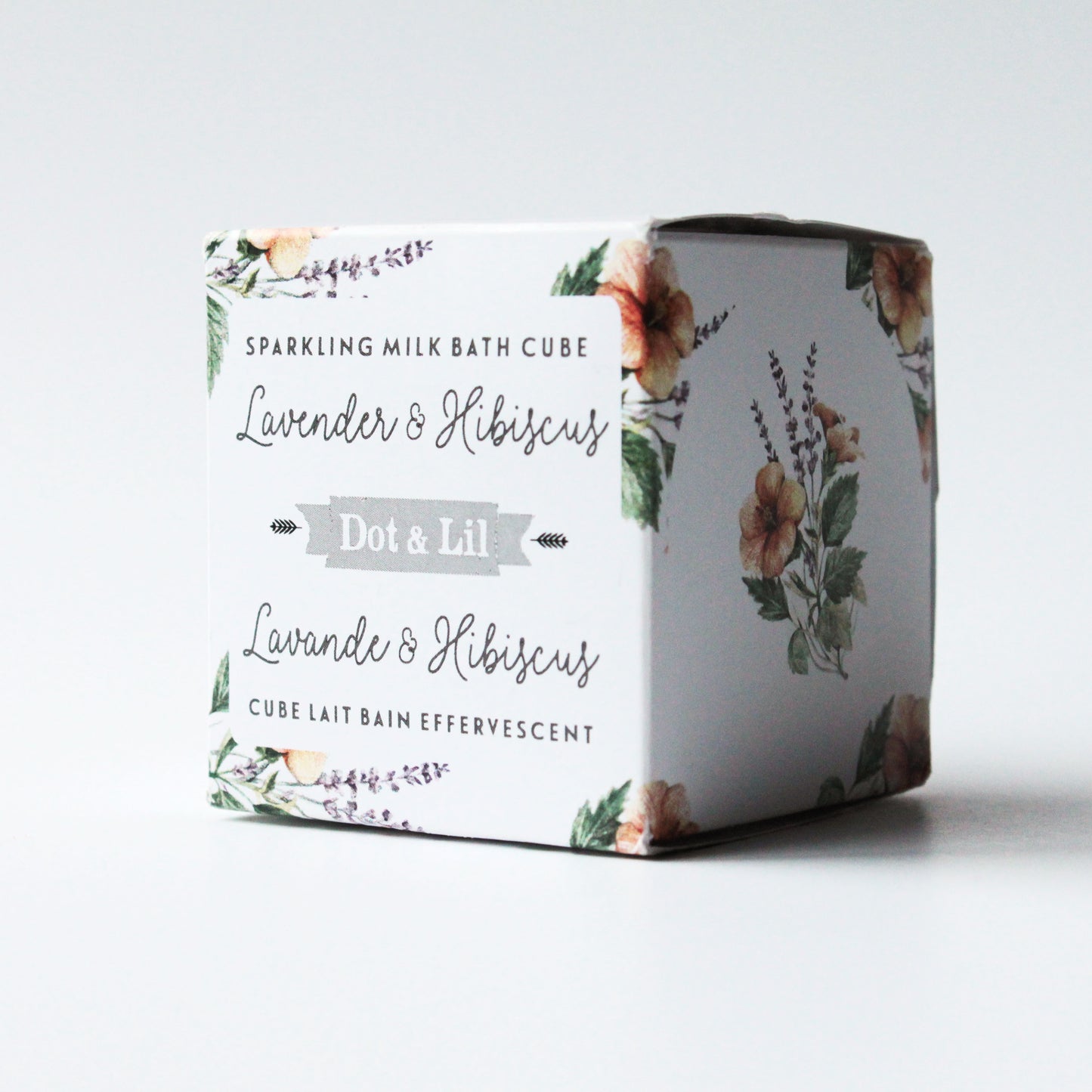Cube de lait effervescent | Lavande & hibiscus