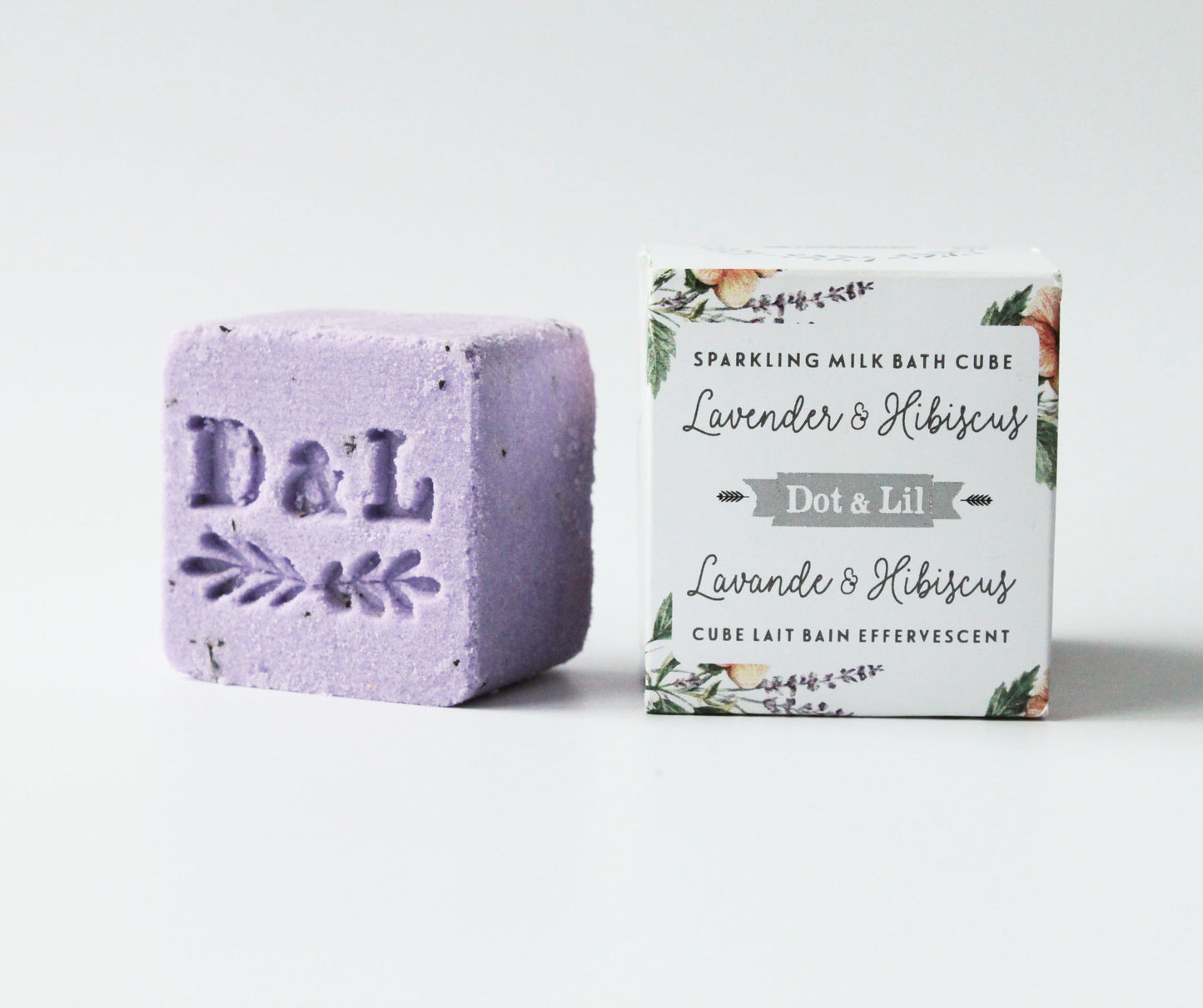 LAVENDER & HIBUSCUS sparkling milk cube