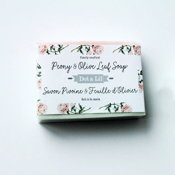 Barre de savon | Pivoine & Feuille d'olivier