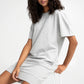 Stretch dress with terry back