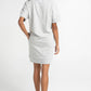 Stretch dress with terry back