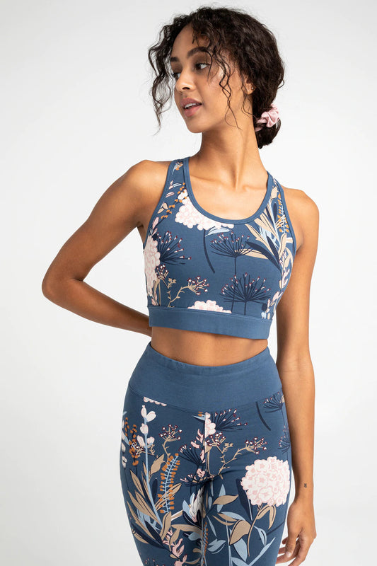 Sporty printed stretch jersey top